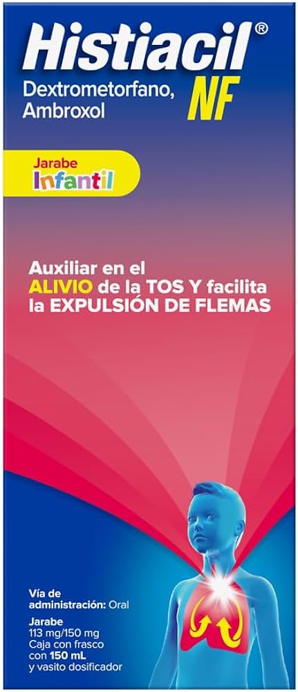HISTIACIL NF JARABE INFANTIL 113/150 MG/100 ML FCO C/150 ML DEXTROMETORFANO AMBROXOL LAB SANOFI AVENTIS