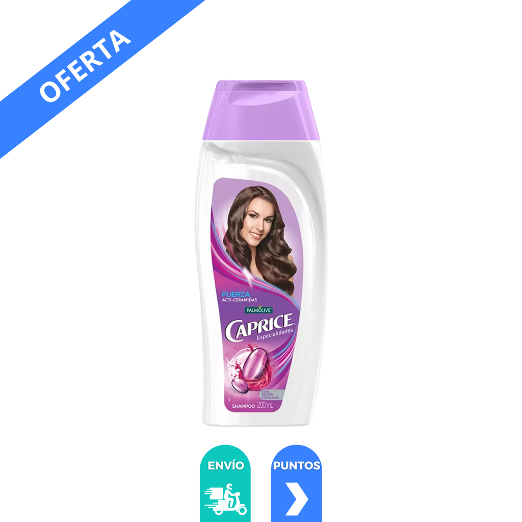 [1538] SHAMPOO CAPRICE ESPECIALIDADES FUERZA ACTI-CERAMIDAS C/200 ML (MORADO) PALMOLIVE