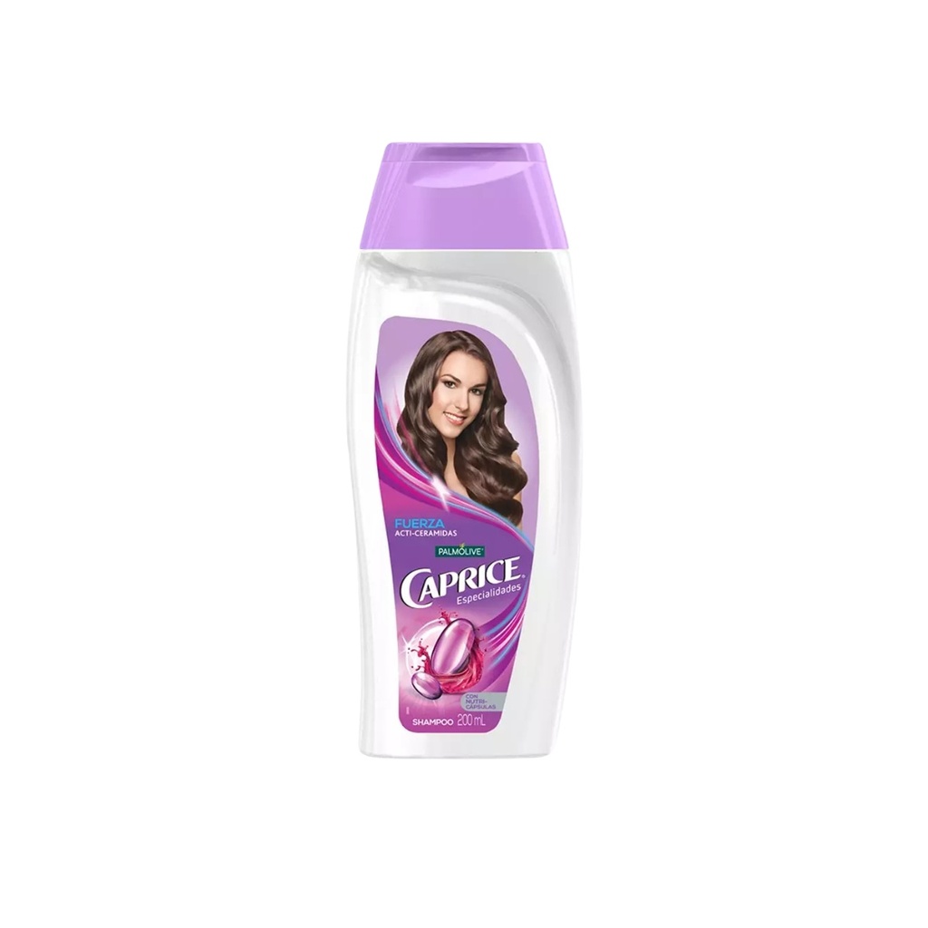 [1538] SHAMPOO CAPRICE ESPECIALIDADES FUERZA ACTI-CERAMIDAS C/200 ML (MORADO) PALMOLIVE