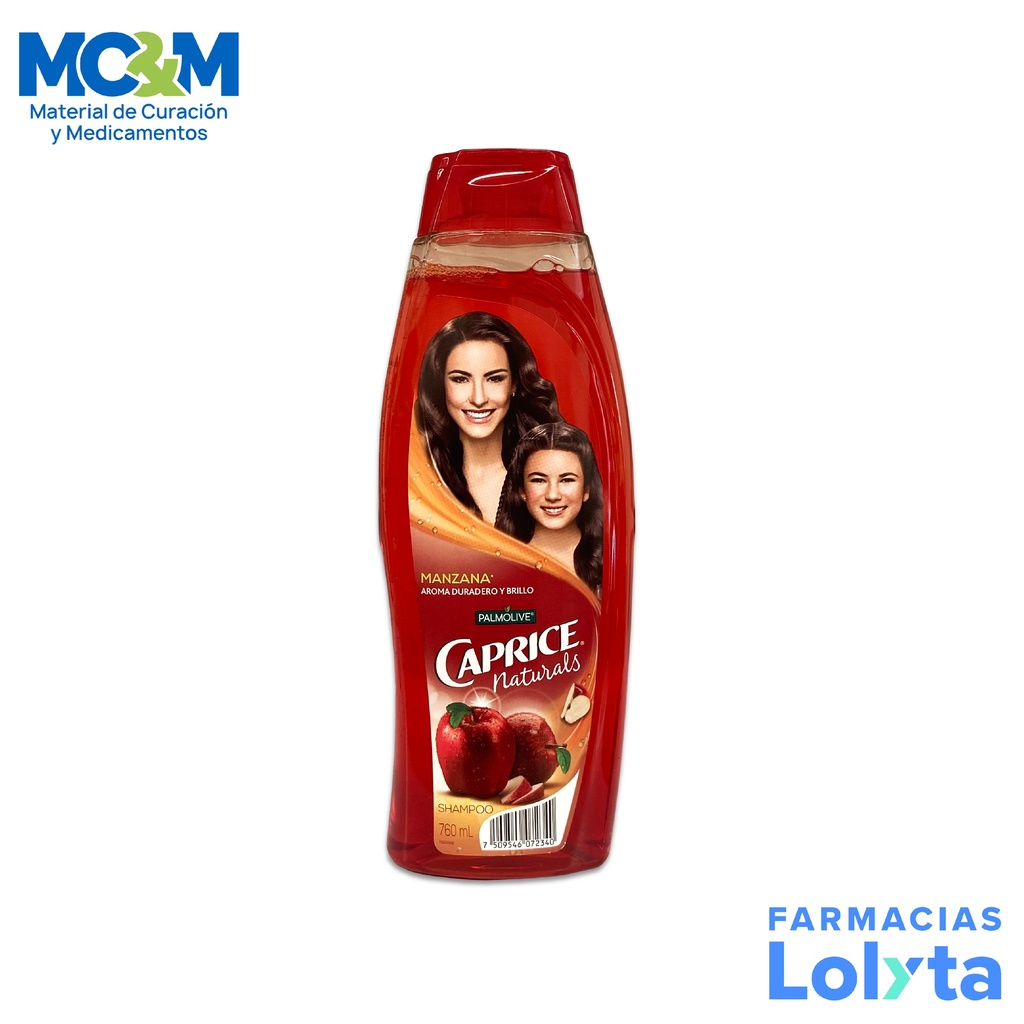 SHAMPOO CAPRICE NATURALS MANZANA C/760ML (ROJO) PALMOLIVE
