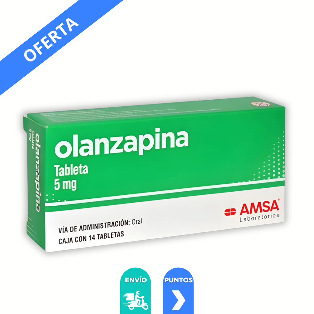 [1552] OLANZAPINA 5 MG C/14 TAB LAB AMSA