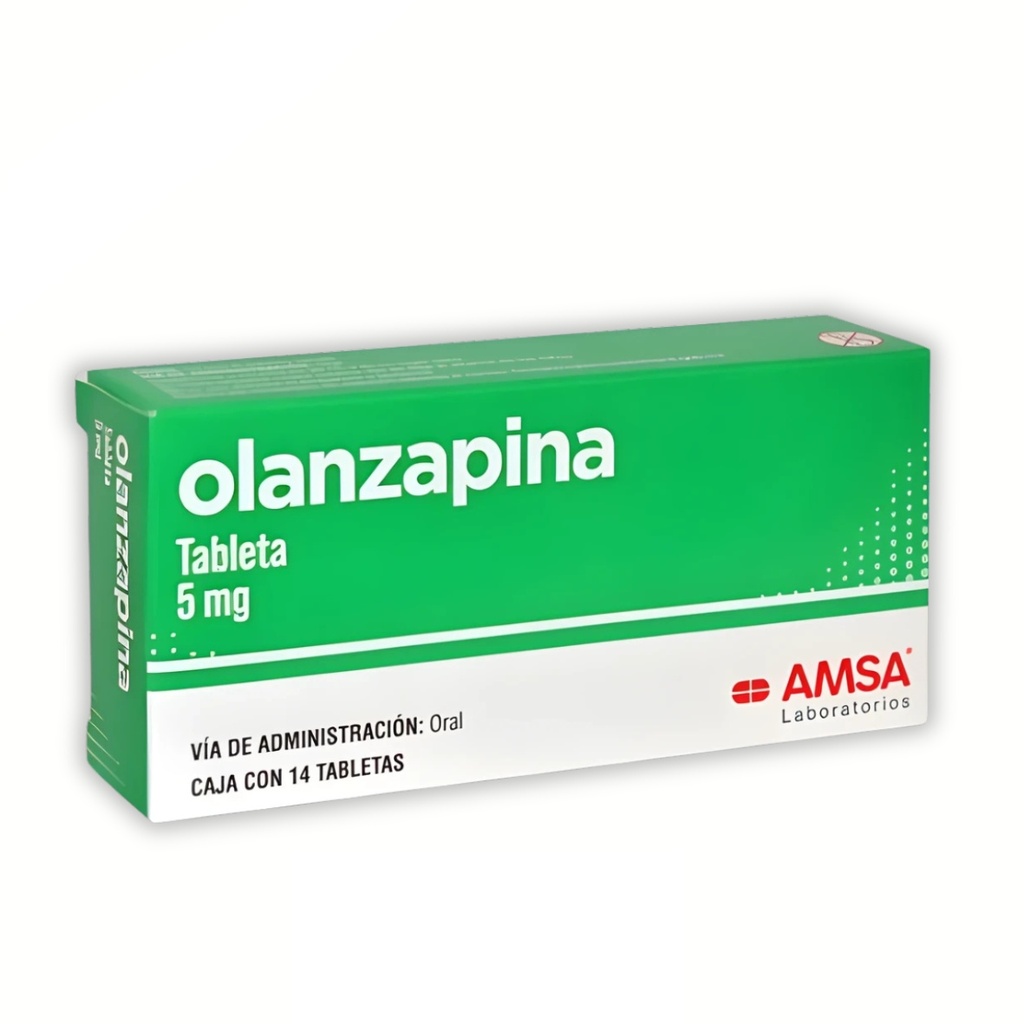 OLANZAPINA 5 MG C/14 TAB LAB AMSA
