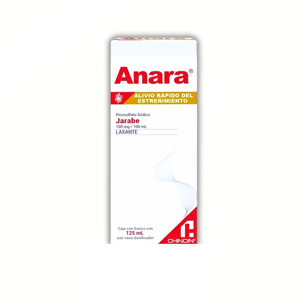 ANARA JARABE 100MG/100ML FCO C/125ML PICOSULFATO DE SODIO LAB CHINOIN