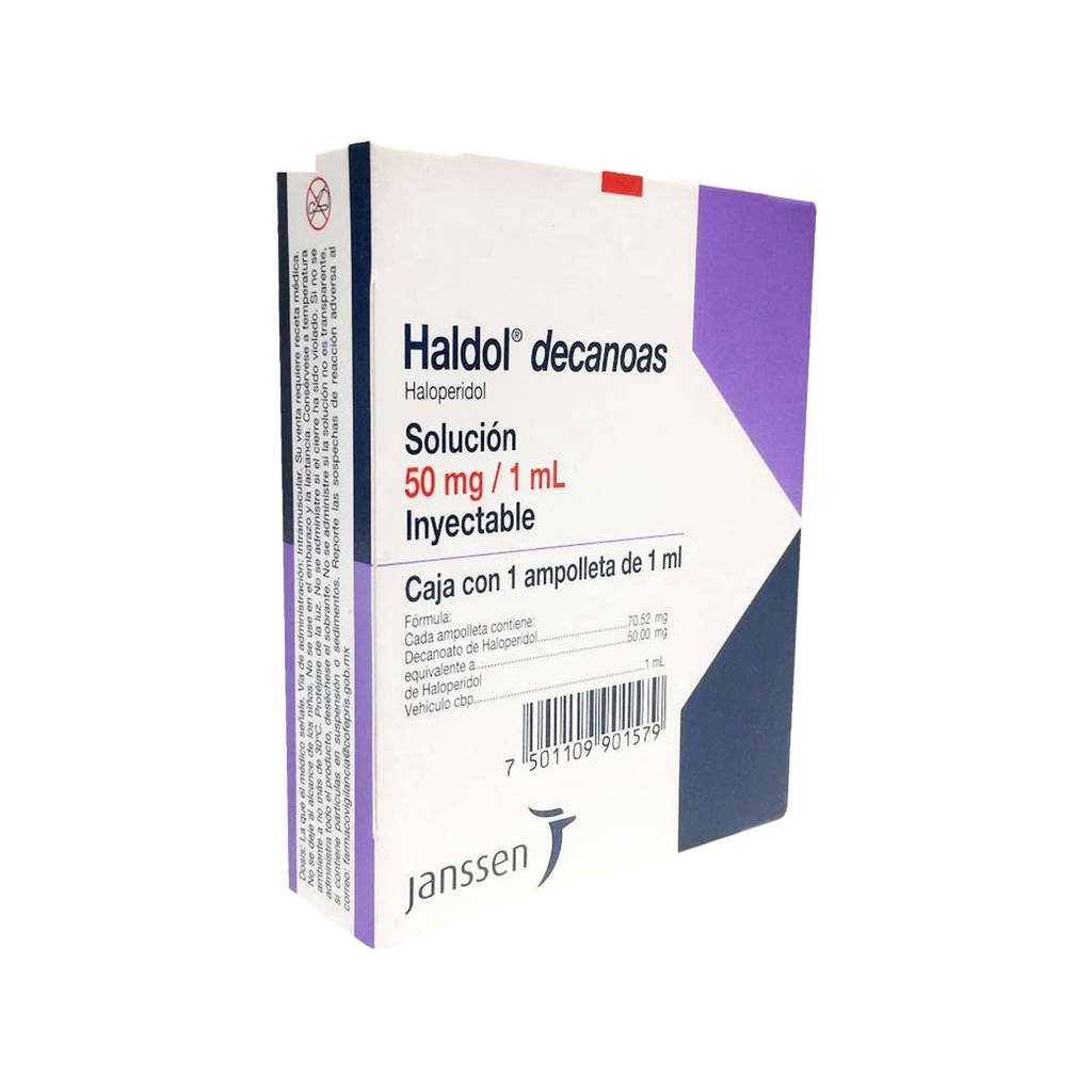 HALDOL DECANOAS SOL INY 50 MG/ML HALOPERIDOL IM LAB JANSSEN-CILAG