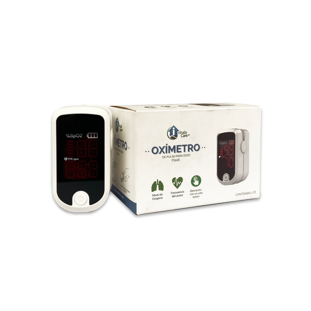 OXIMETRO DE PULSO PANTALLA LED INHALACARE FS10E HOMECARE