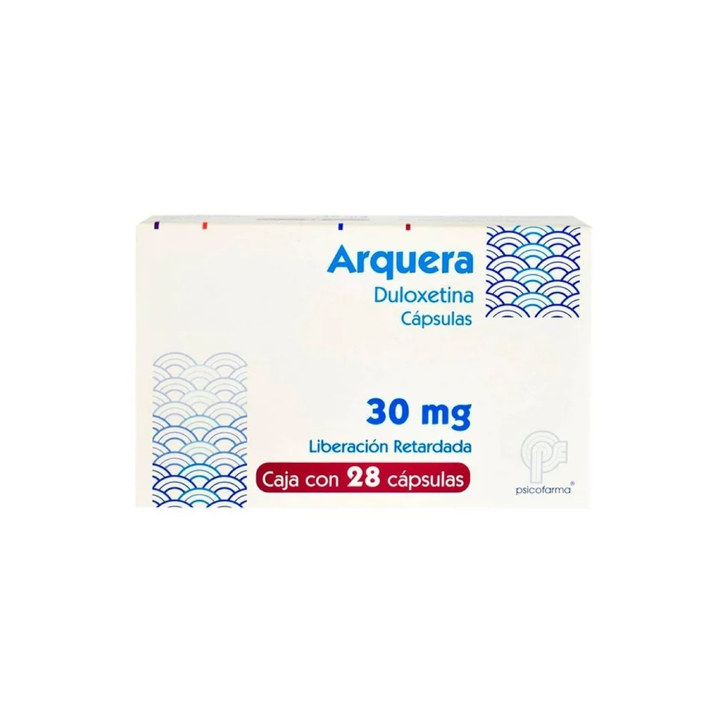 DULOXETINA 30 MG C/28 CAP LIB RETARDADA ARQUERA LAB PSICOFARMA