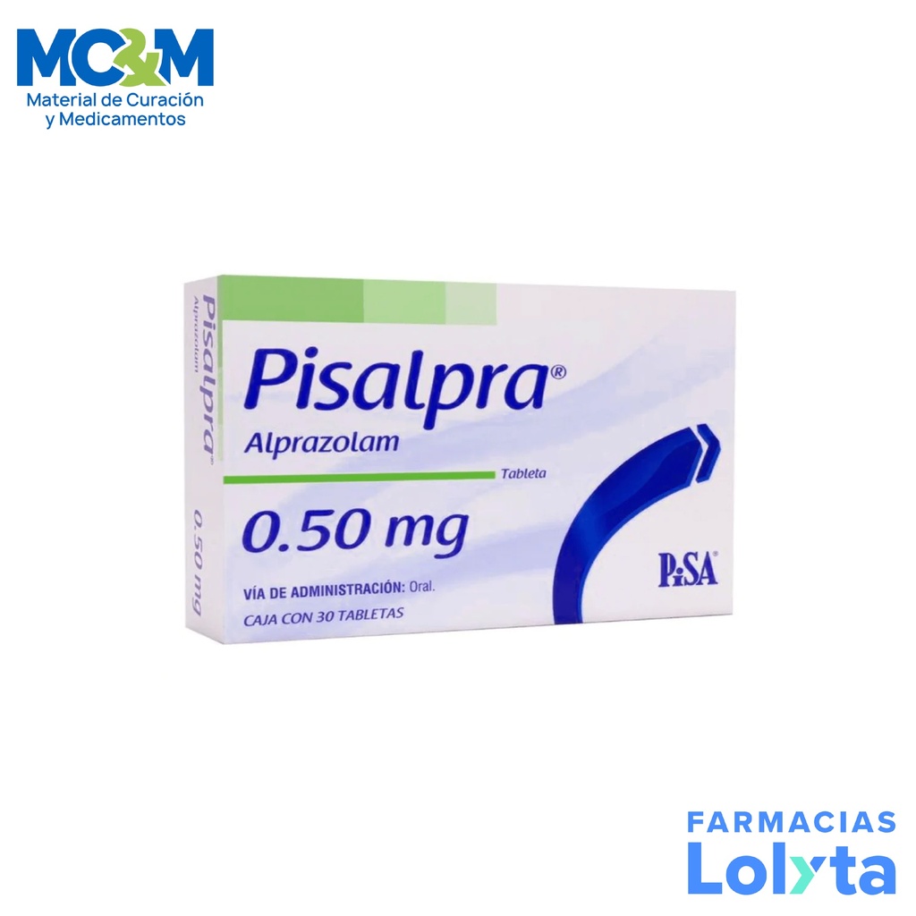ALPRAZOLAM 0.50 MG C/30 TAB PISALPRA LAB PISA GRUPO II