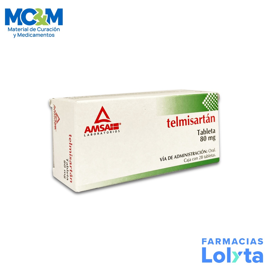 TELMISARTAN 80 MG C/28 TAB LAB AMSA