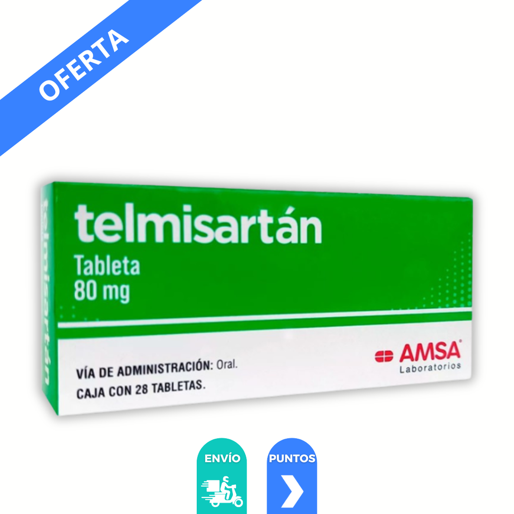 TELMISARTAN 80 MG C/28 TAB LAB AMSA