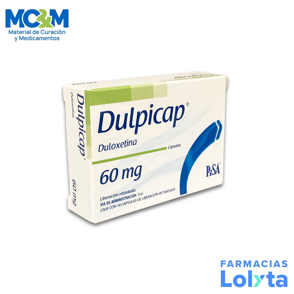 DULOXETINA 60 MG C/14 CAP LIB RETARDADA DULPICAP LAB PISA