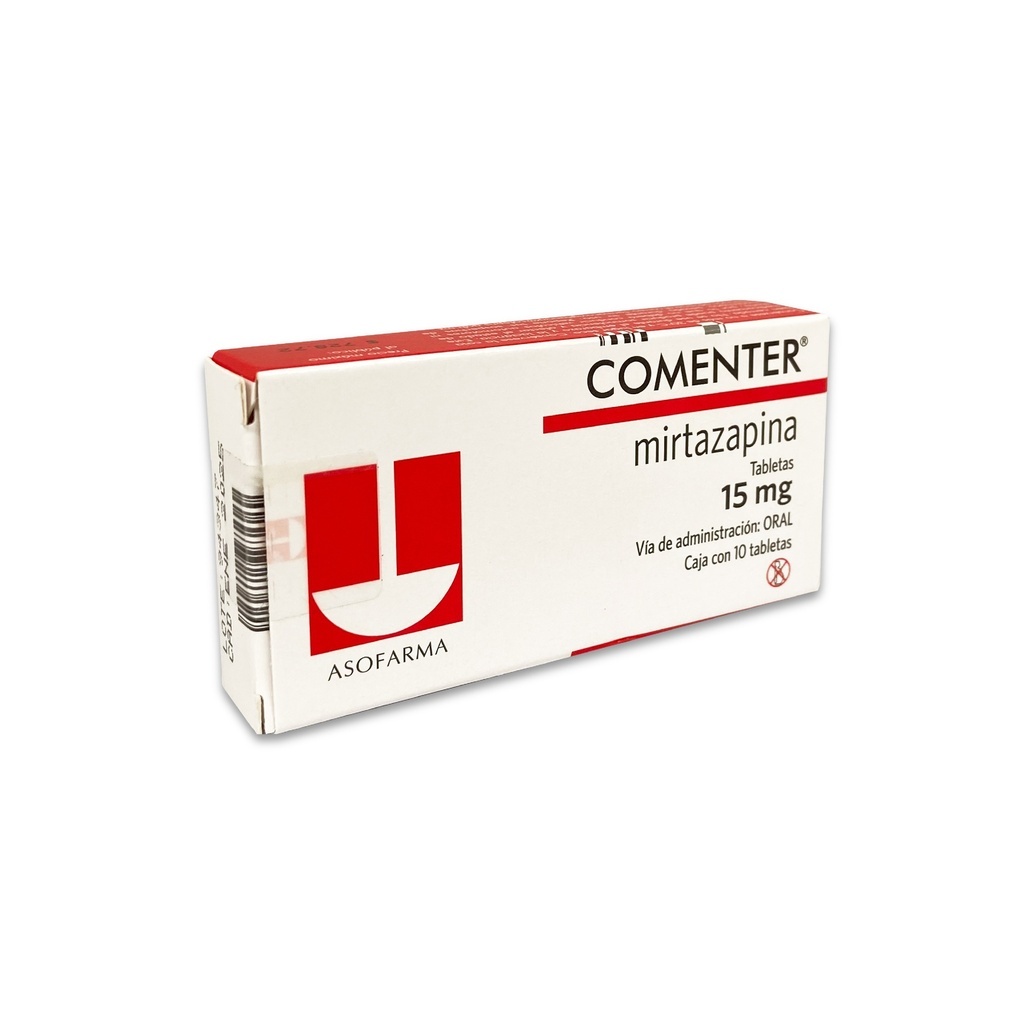 COMENTER 15MG C/10 TAB MIRTAZAPINA LAB ASOFARMA