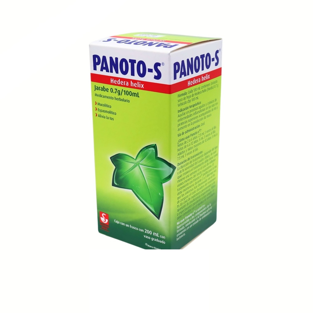 PANOTO-S JARABE 0.7 G/100 ML FCO C/200 ML HEDERA HELIX LAB SIEGFRIED  RHEIN