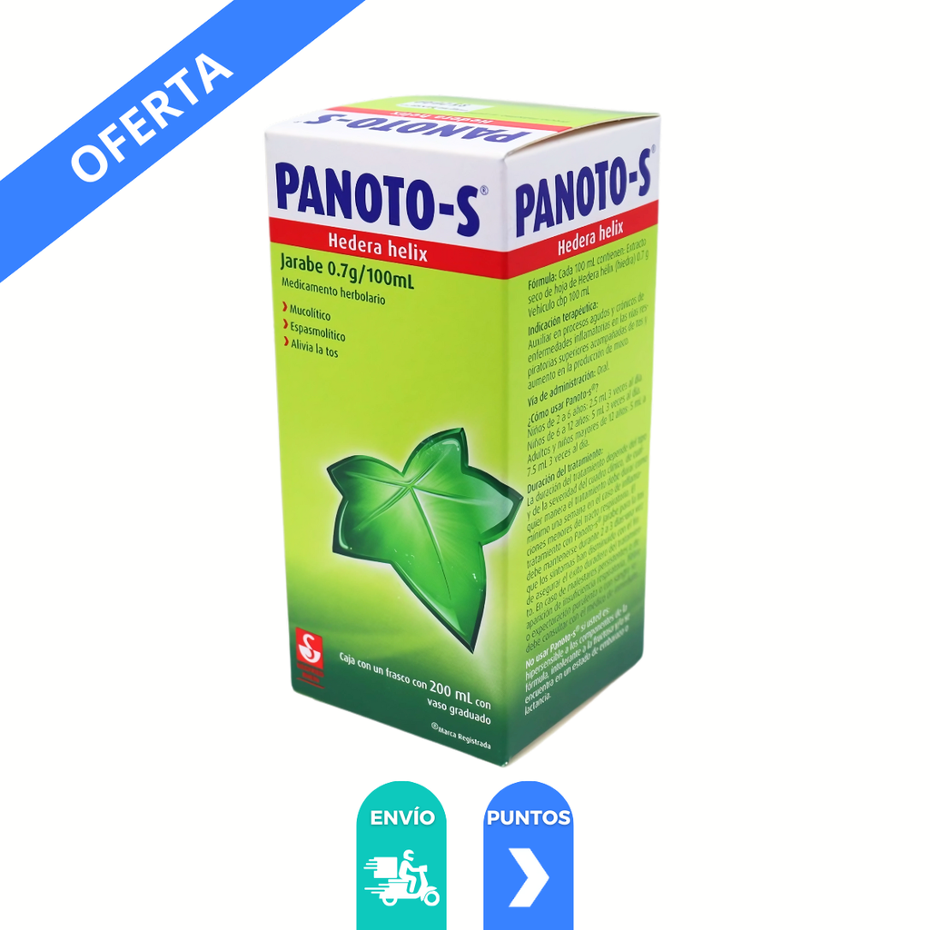 PANOTO-S JARABE 0.7 G/100 ML FCO C/200 ML HEDERA HELIX LAB SIEGFRIED  RHEIN