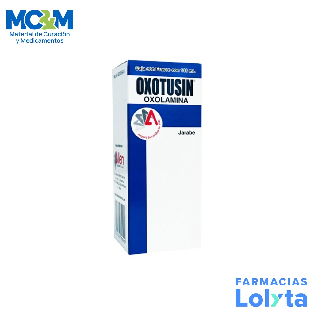 OXOLAMINA JARABE 1 G/100 ML C/118 ML OXOTUSIN LAB ALLEN