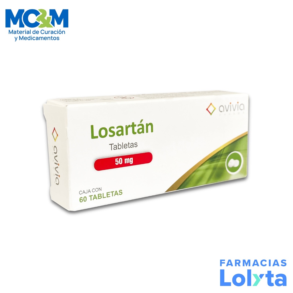 LOSARTAN 50 MG C/60 TAB LAB AVIVIA