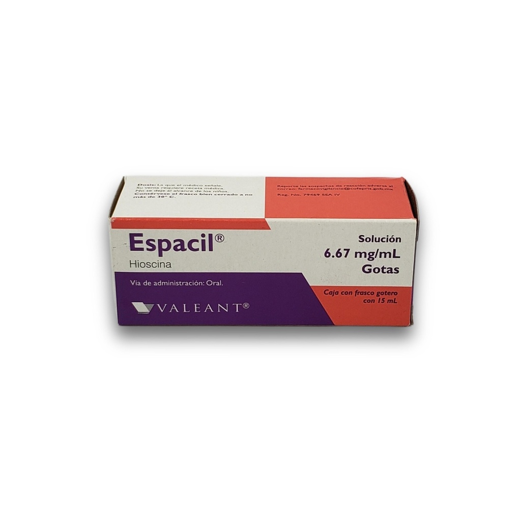 ESPACIL SOL ORAL 6.67MG/ML C/15ML HIOSCINA LAB VALEANT