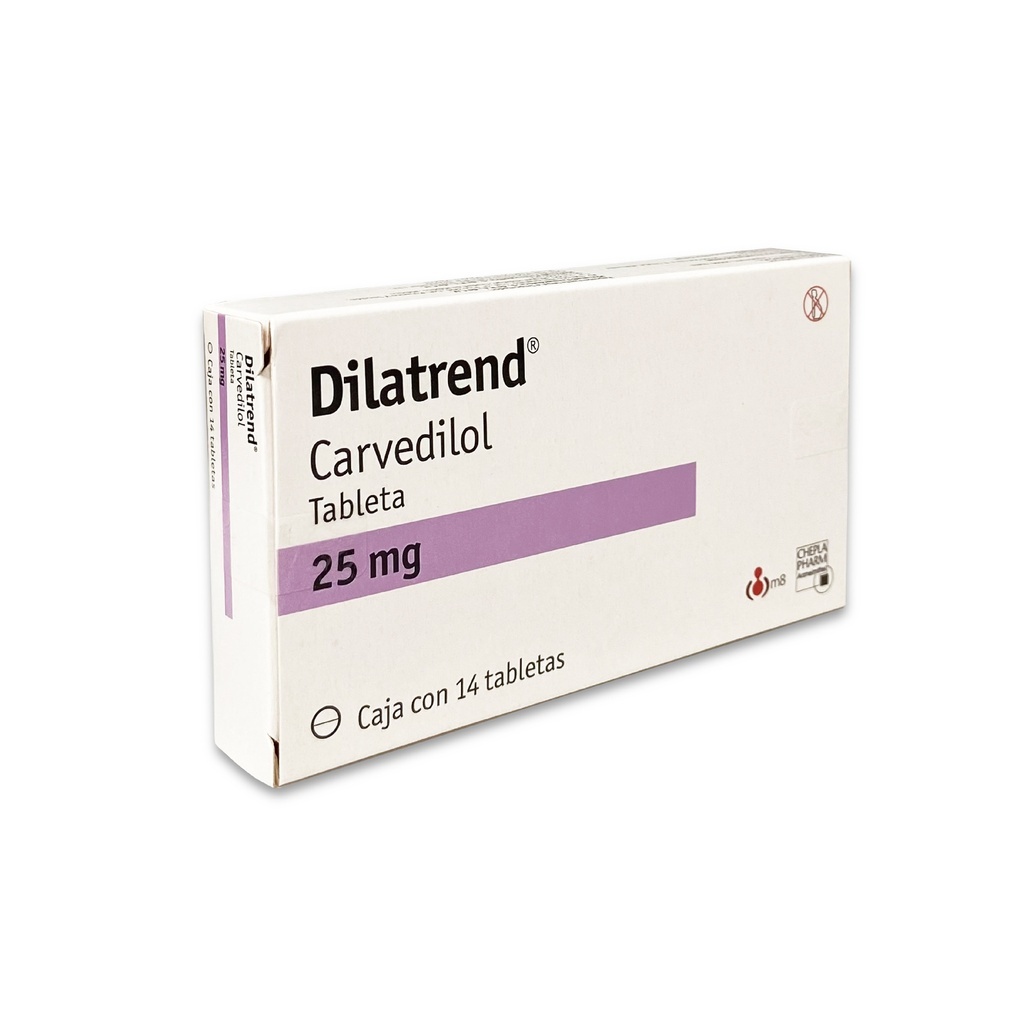 DILATREND 25 MG C/14 TAB CARVEDILOL LAB CHEPLAPHARM