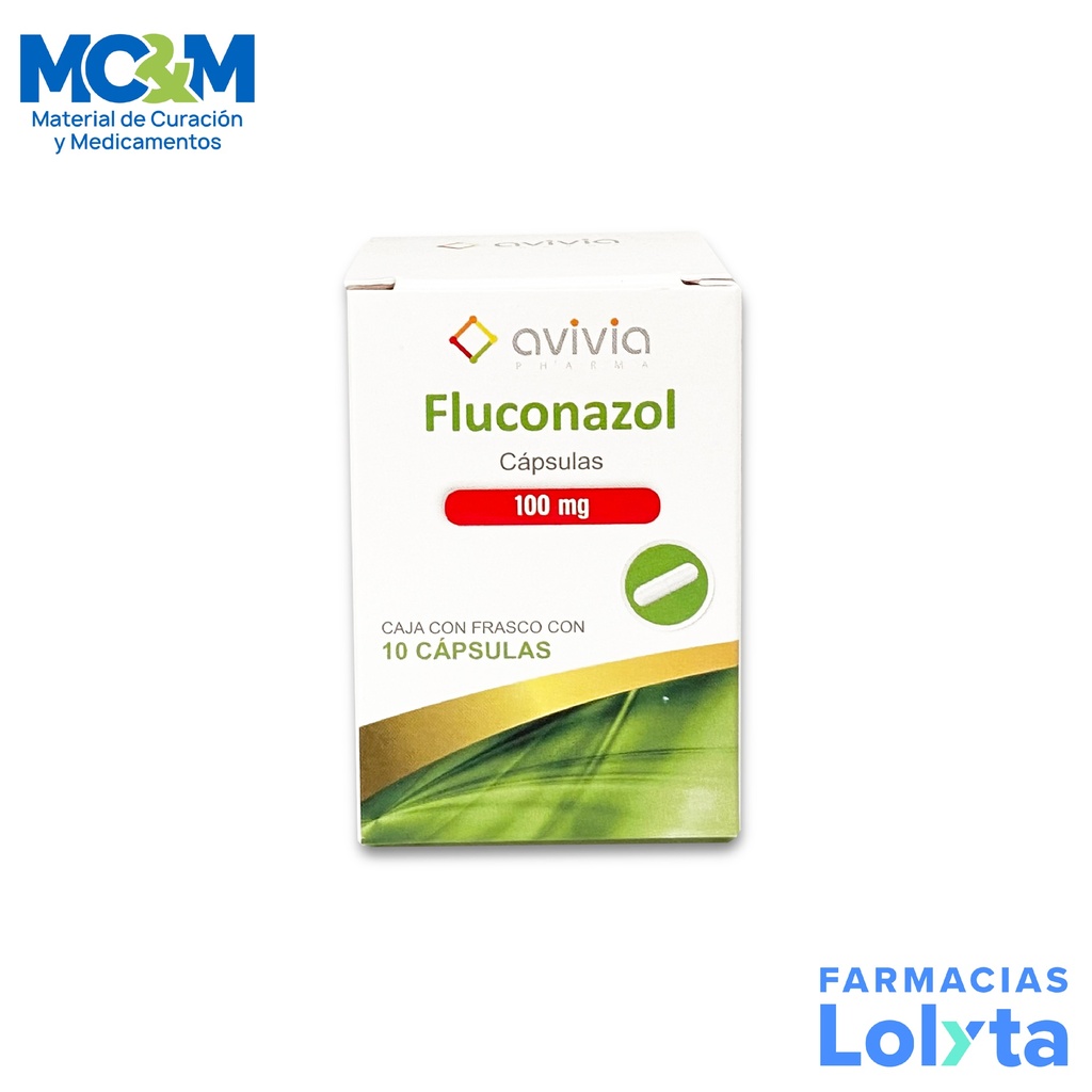 FLUCONAZOL 100 MG C/10 CAP LAB AVIVIA