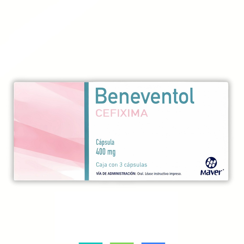 [1704] CEFIXIMA 400MG C/3 CAP BENEVENTOL LAB MAVER