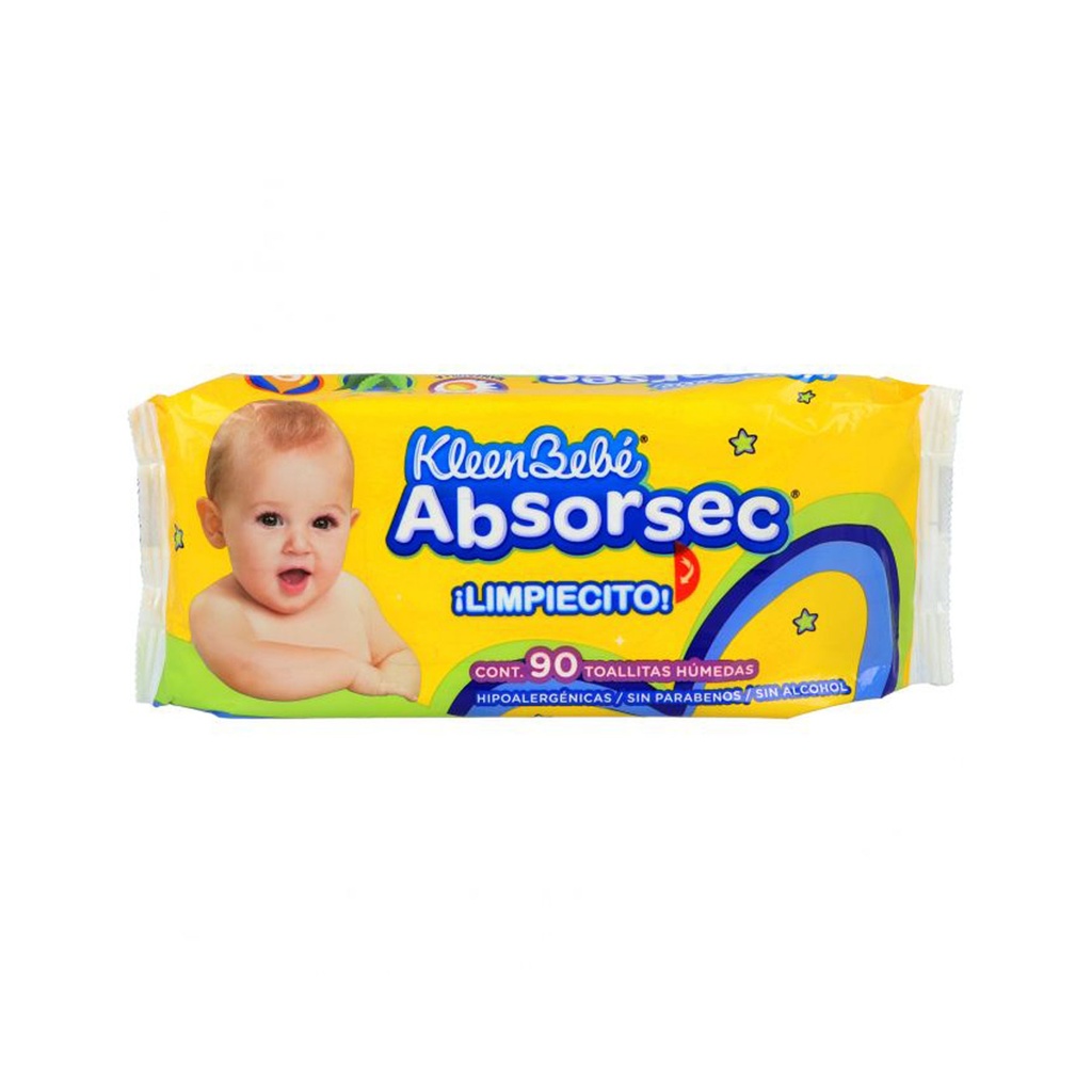 KLEEN BEBE ABSORSEC C/90 TOALLITAS HUMEDAS HIPOALERGENICAS KIMBERLY CLARK