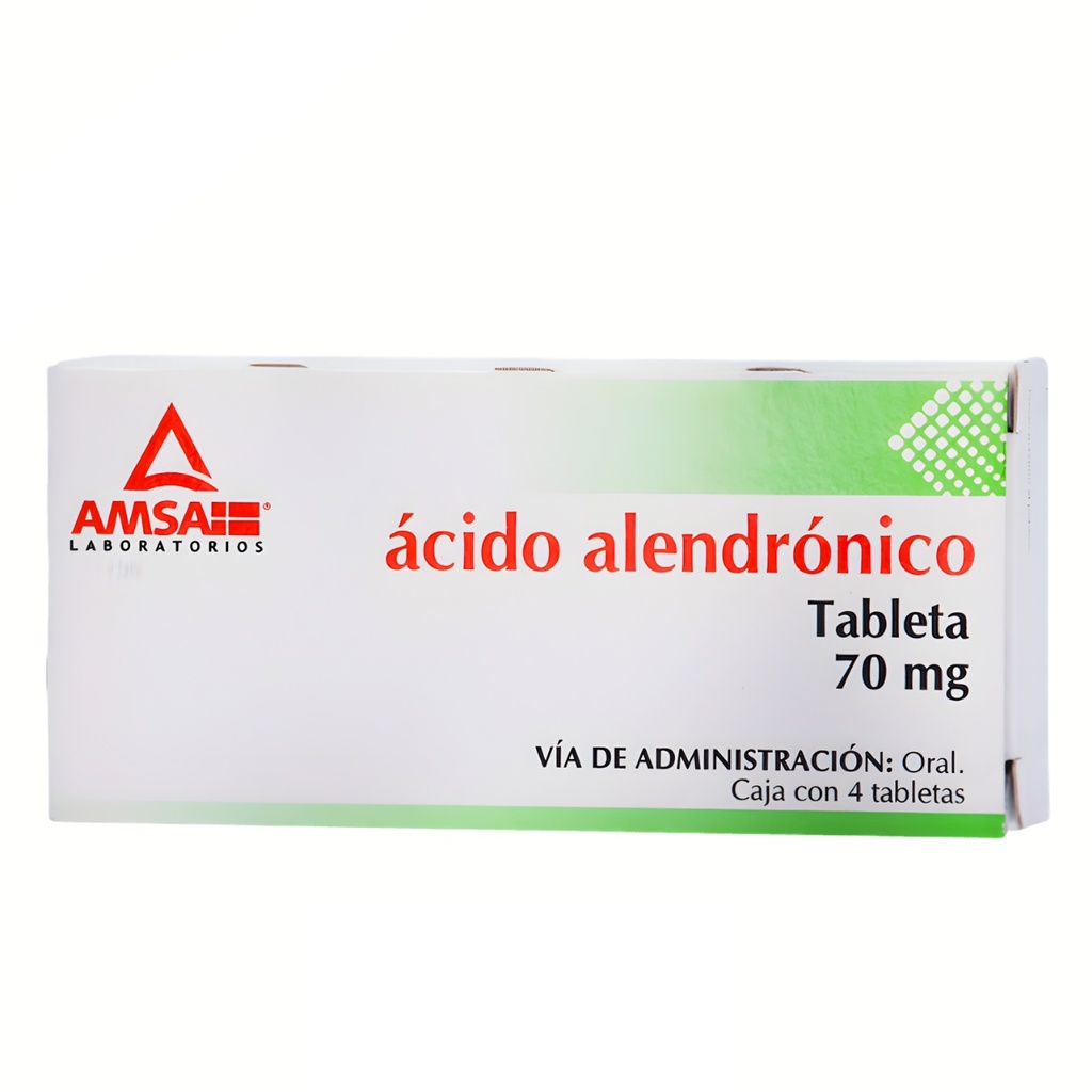 ACIDO ALENDRONICO 70 MG C/4 TAB LAB AMSA
