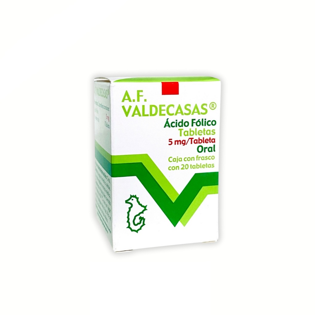[1925] A.F. VALDECASAS 5 MG C/20 TAB ACIDO FOLICO LAB VALDECASAS