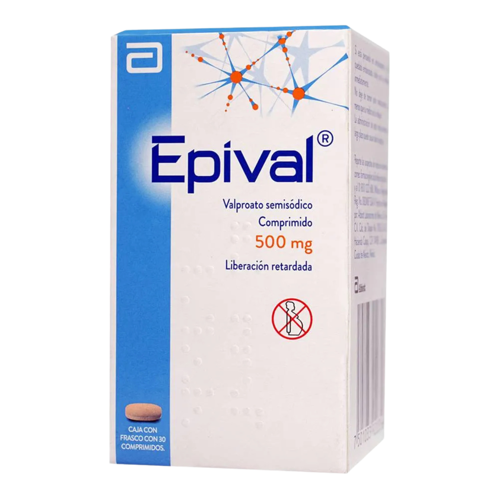 [1734] EPIVAL 500 MG C/30 COMPRIMIDOS LIB RETARDADA VALPROATO SEMISODICO LAB ABBOTT
