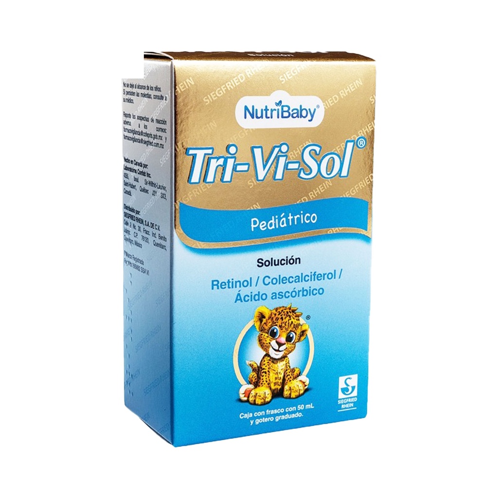 TRI-VI-SOL PEDIATRICO SOL ORAL GOTERO C/50 ML RETINOL COLECALCIFEROL AC ASCORBICO LAB SIEGFRIED