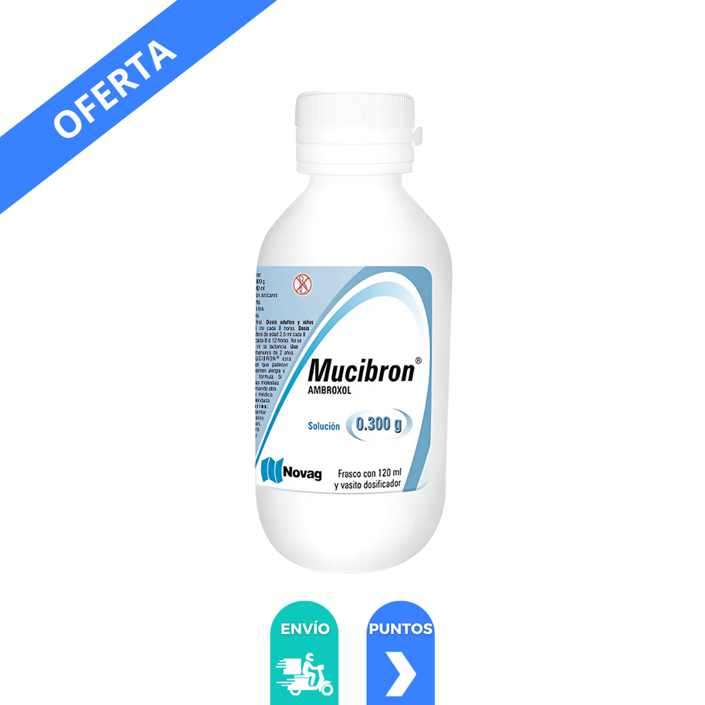 AMBROXOL 300 MG/100 ML SOL C/120 ML MUCIBRON LAB NOVAG