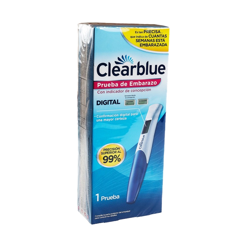 PRUEBA DE EMBARAZO CLEAR BLUE DIGITAL C/INDICADOR DE CONCEPCION P&G