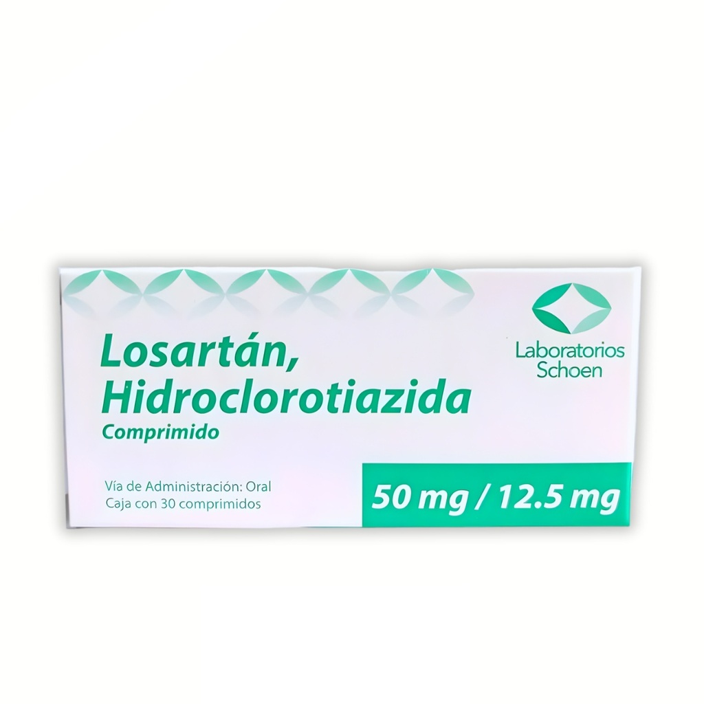 LOSARTAN HIDROCLOROTIAZIDA 50/12.5 MG C/30 COMPRIMIDOS LAB SCHOEN