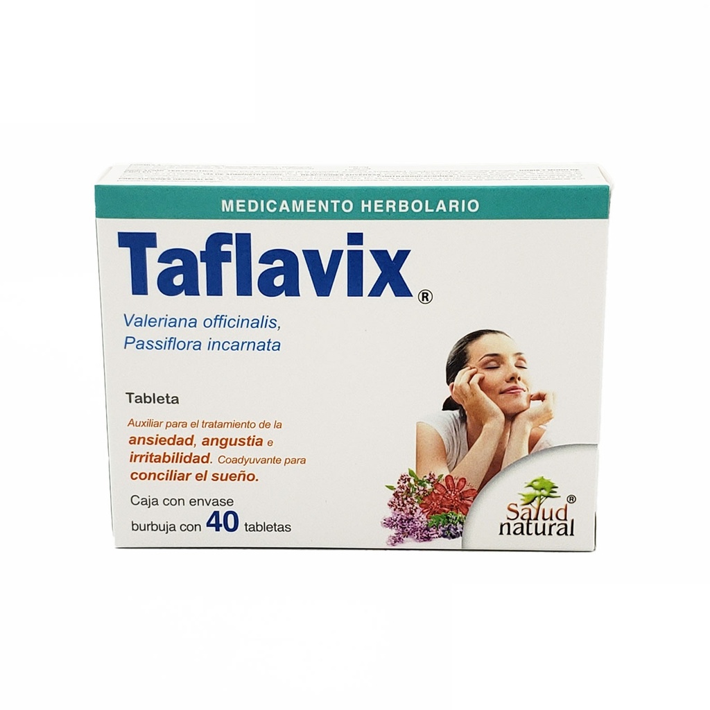 [1792] VALERIANA PASSIFLORA 100/60MG C/40 TAB TAFLAVIX LAB SALUD NATURAL