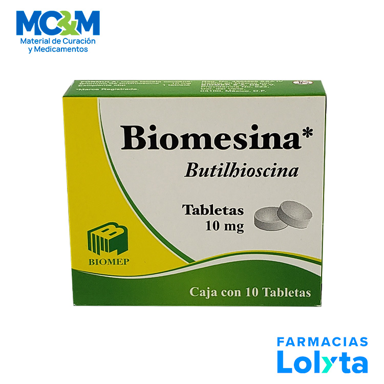 BUTILHIOSCINA 10 MG C/10 TAB BIOMESINA LAB BIOMEP