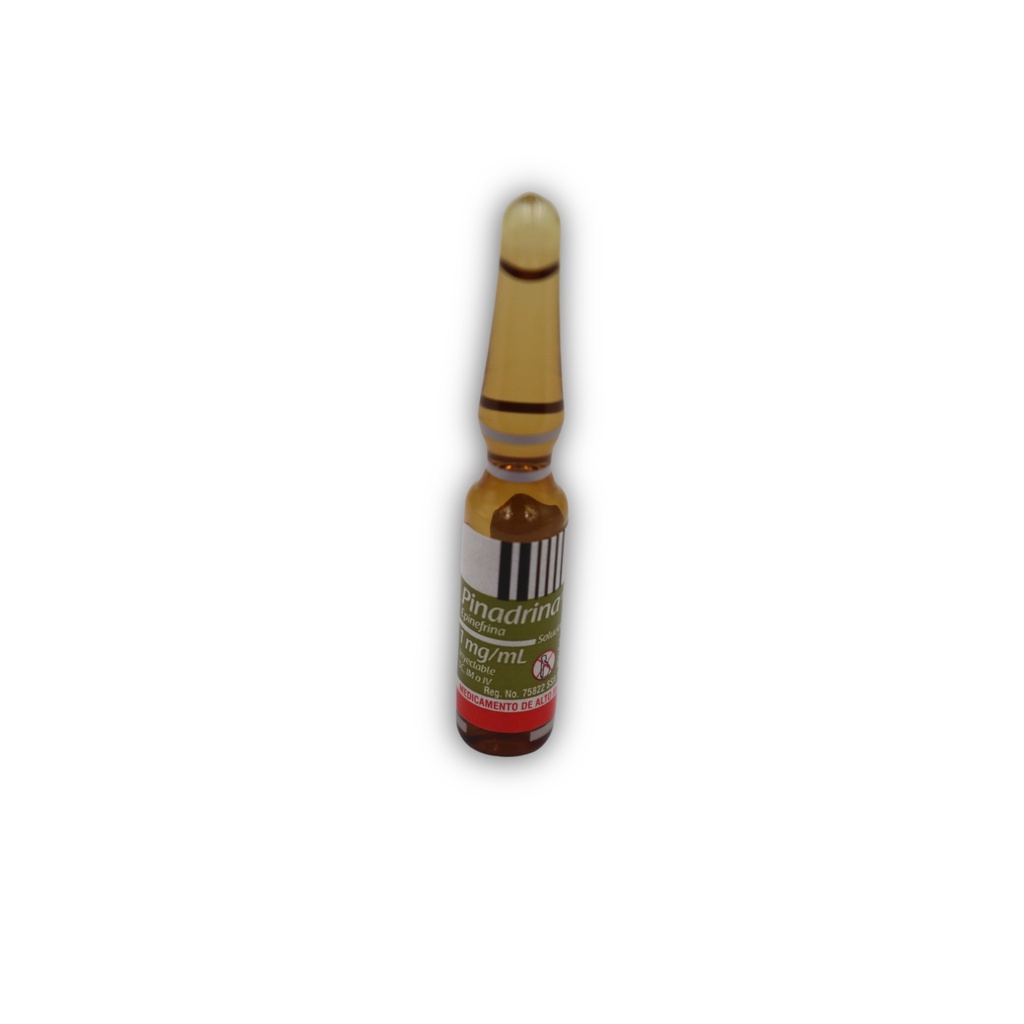 EPINEFRINA (ADRENALINA) SOL INY 1 MG/ML PIEZA PINADRINA LAB PISA