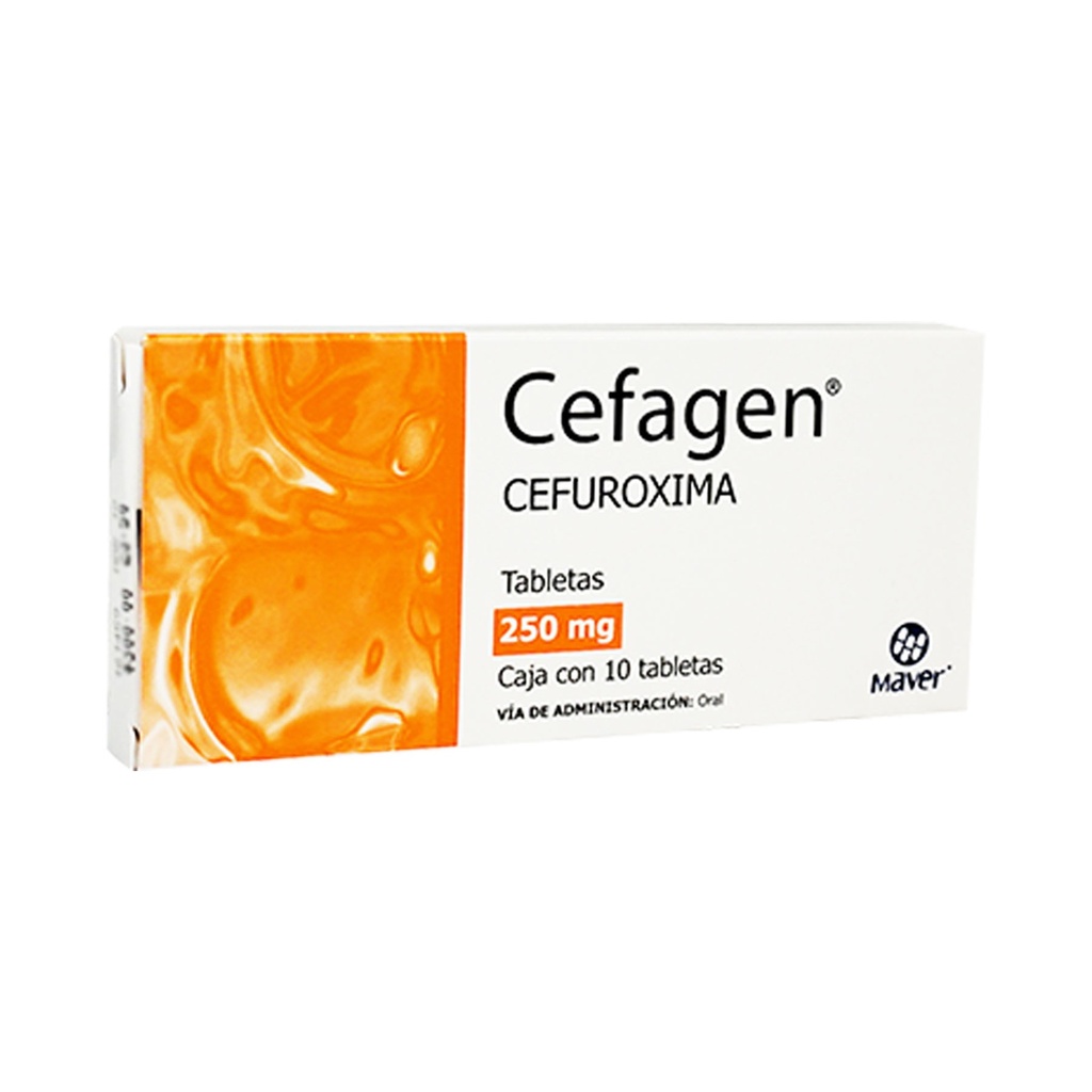 [1867] CEFUROXIMA 250 MG C/10 TAB CEFAGEN LAB MAVER