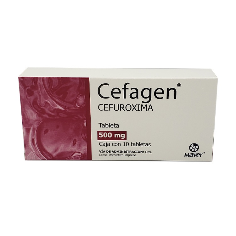 [1868] CEFUROXIMA 500 MG C/10 TAB CEFAGEN LAB MAVER