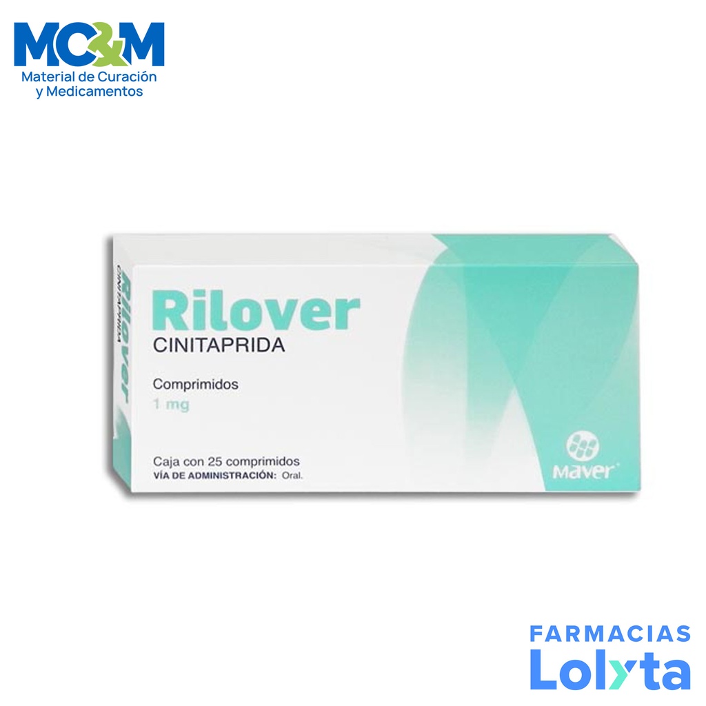CINITAPRIDA 1 MG C/25 COMPRIMIDOS RILOVER LAB MAVER