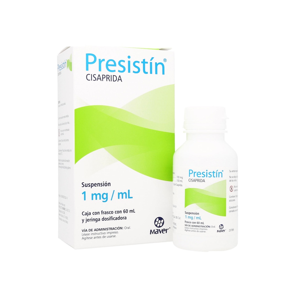 CISAPRIDA SUSPENSION 1MG/ML C/60 ML PRESISTIN LAB MAVER