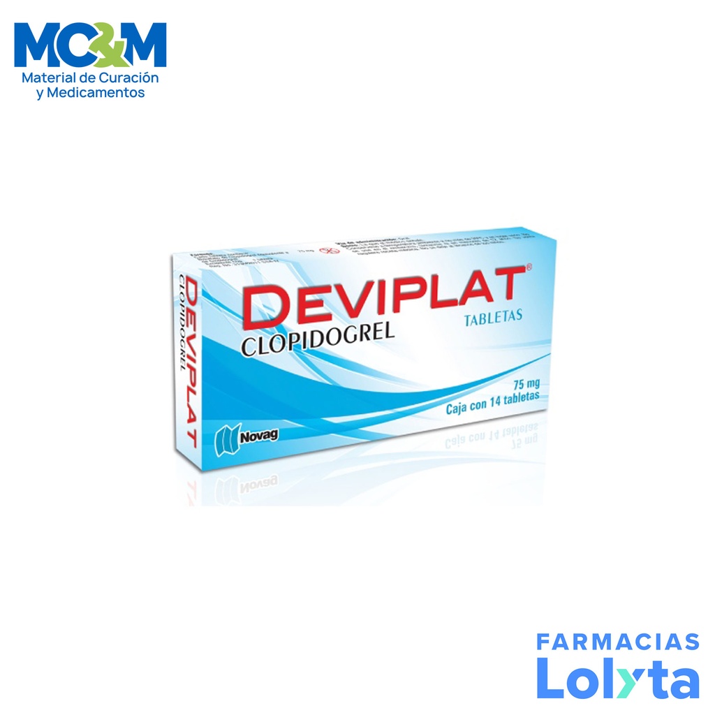 CLOPIDOGREL 75 MG C/14 TAB DEVIPLAT LAB NOVAG