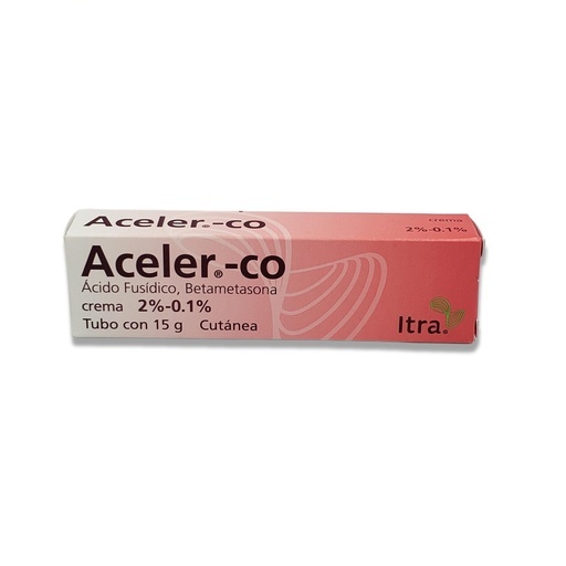 ACELER CO CREMA C/15 G ACIDO FUSIDO BETAMETASONA 2-0.1% LAB ITRA