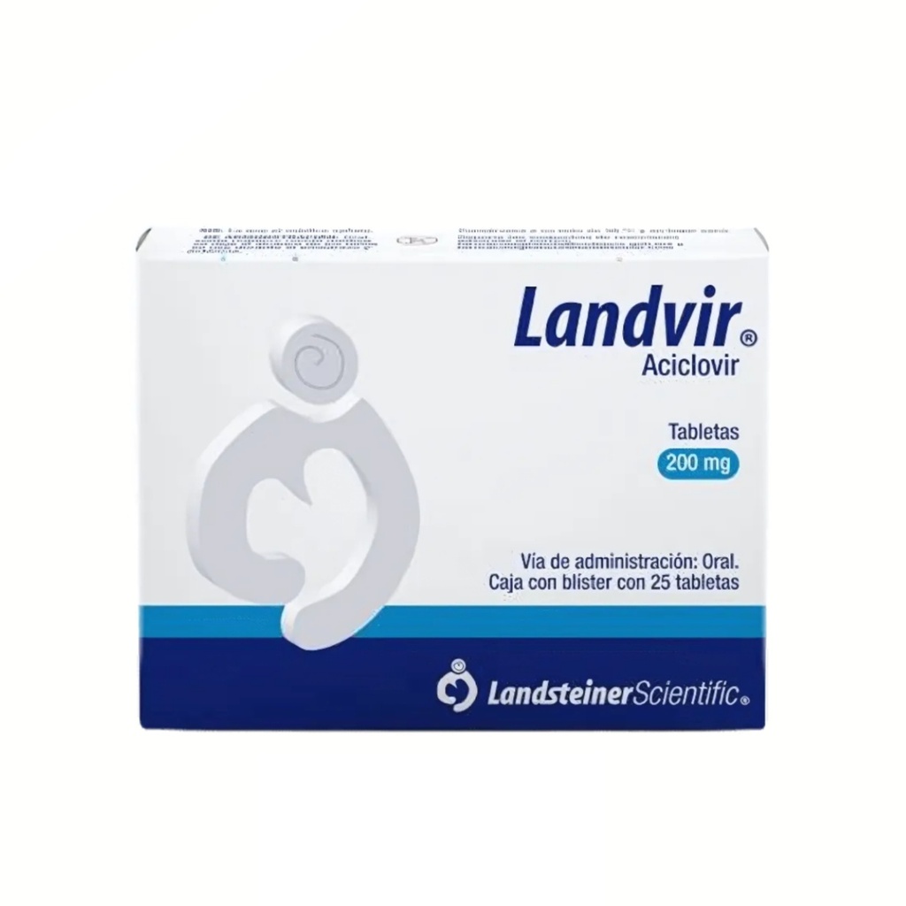ACICLOVIR 200 MG C/25 TAB LANDVIR LAB LANDSTEINER