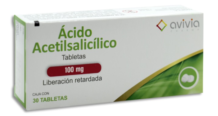 ACIDO ACETILSALICILICO 100 MG C/30 TAB LP LAB AVIVIA