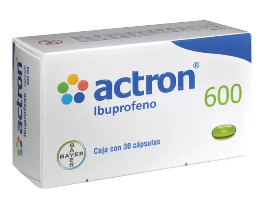 ACTRON 600 MG C/30 CAP IBUPROFENO LAB BAYER