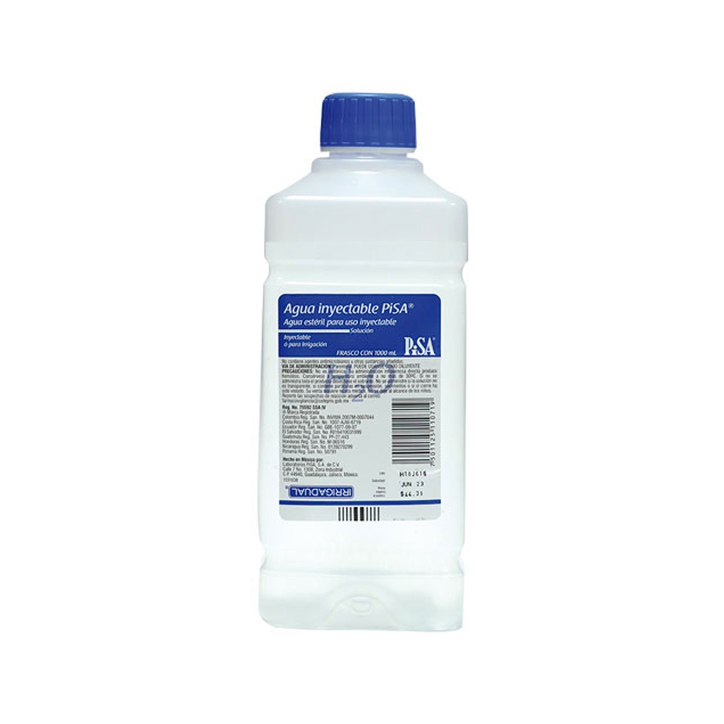 AGUA INYECTABLE ESTERIL 1000 ML INYECTABLE O IRRIGACION LAB PISA