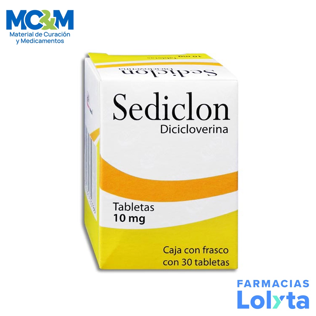 DICICLOVERINA 10 MG C/30 TAB SEDICLON LAB DEGORTS