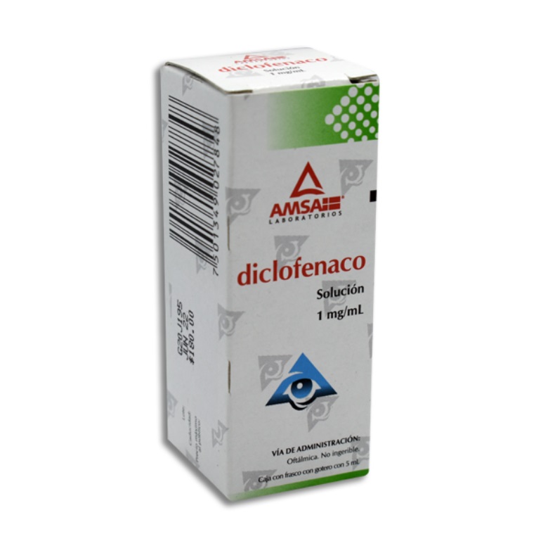 DICLOFENACO SOL OFTALMICA 1 MG/ML C/5 ML LAB AMSA