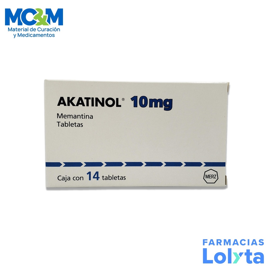 AKATINOL 10MG MEMANTINA C/14 TAB LAB MERZ