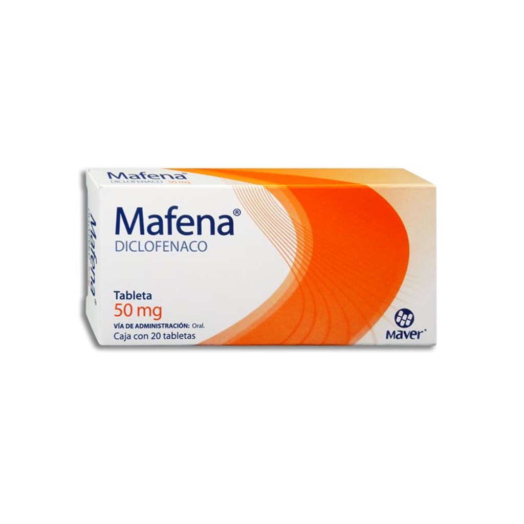 DICLOFENACO SODICO 50 MG C/20 TAB LIBERACION RETARDADA MAFENA LAB MAVER