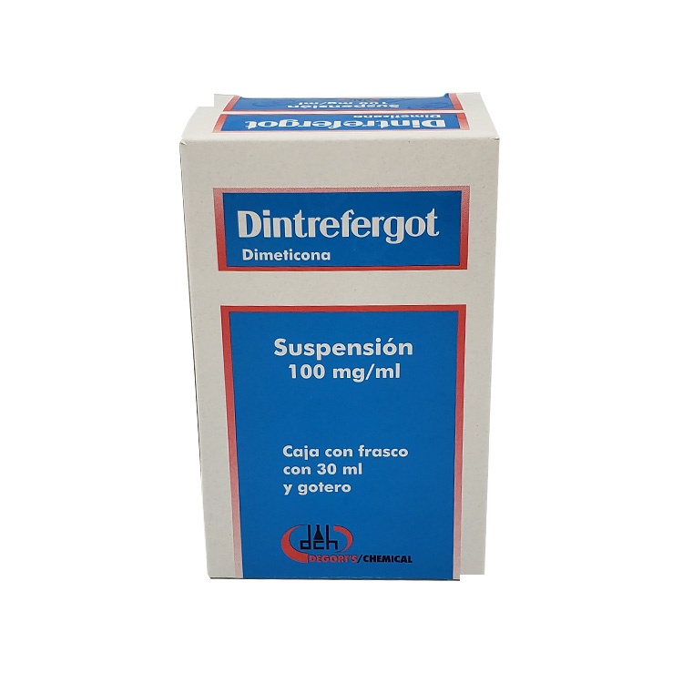 DIMETICONA SUSPENSION 100 MG/ML FCO GOTERO C/30 ML DINTREFERGOT PEDIATRICO LAB DEGORTS