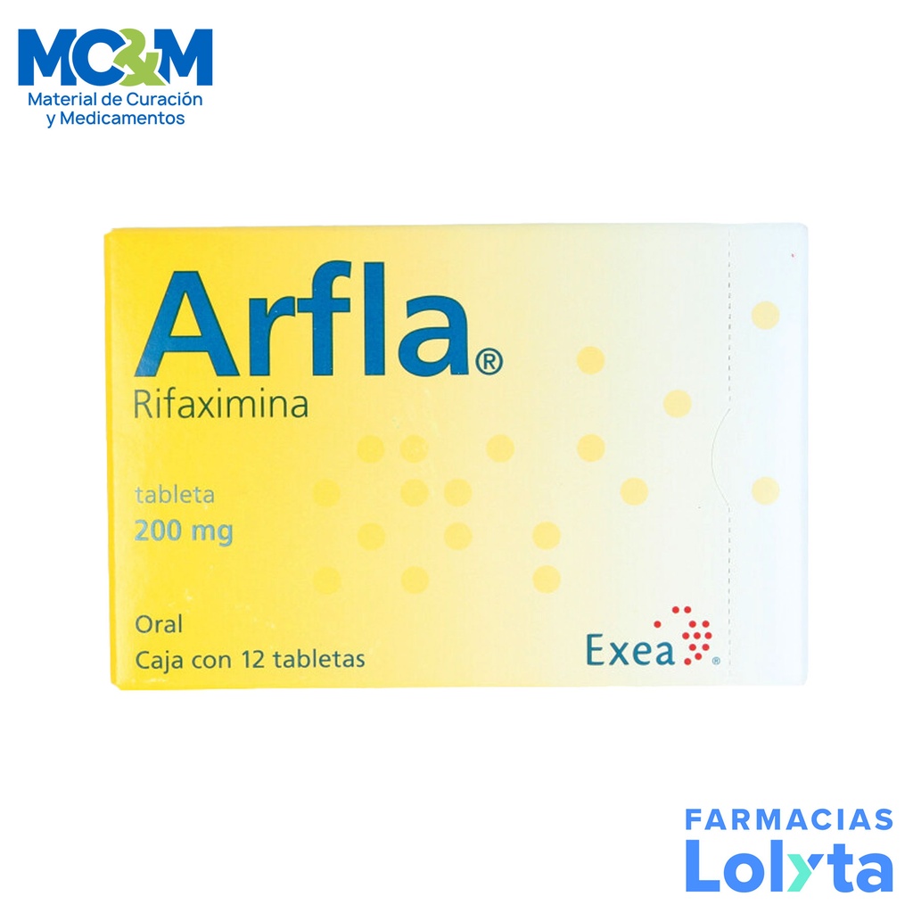 ARFLA 200 MG C/12 TAB RIFAXIMINA LAB EXEA